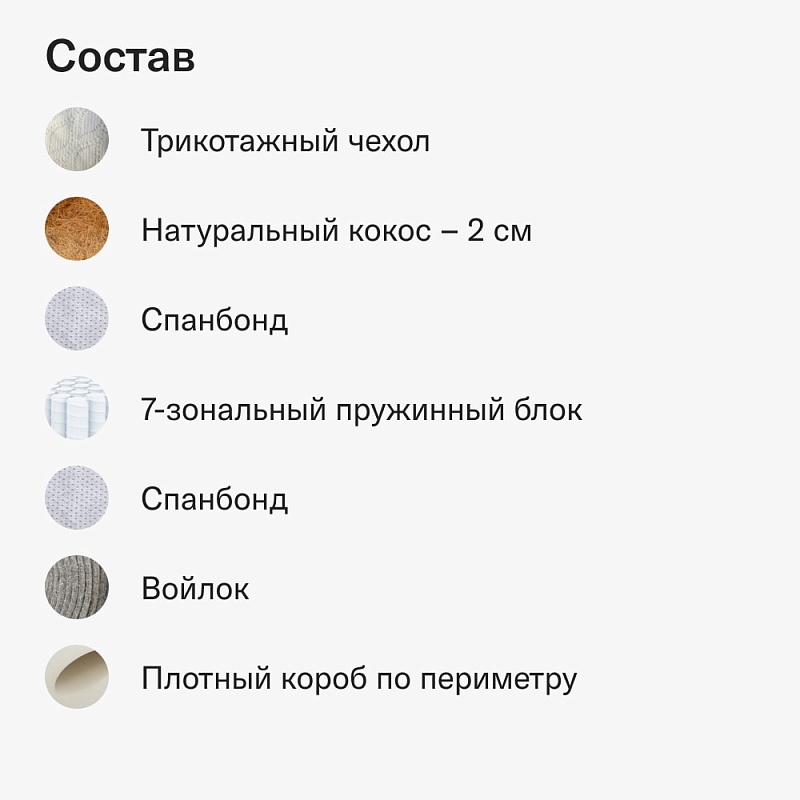Матрас COFFEE Espresso (90х190)